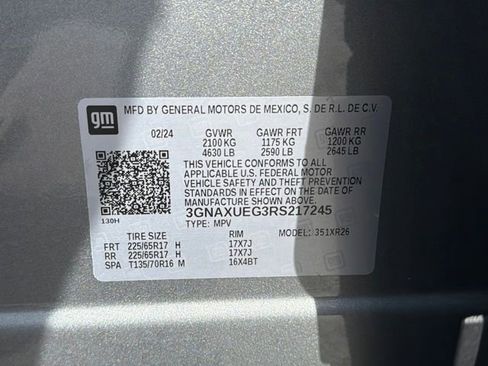 Used 2024 Chevrolet Equinox LT w/ LPO, Floor Liner Package image 14