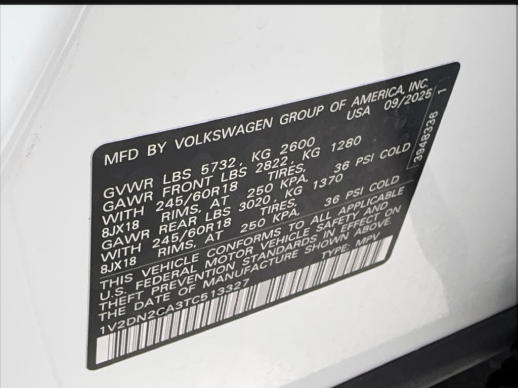 Used 2026 Volkswagen Atlas SE FWD image 62