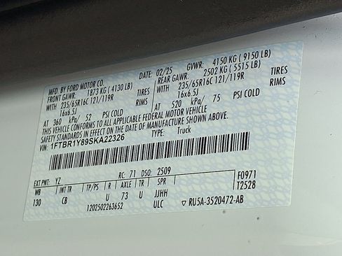 Used 2025 Ford Transit 250 Low Roof w/ Exterior Upgrade Package RWD image 25