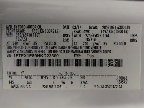 Used 2017 Ford F150 XLT w/ Equipment Group 302A Luxury image 33