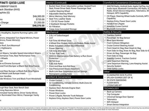 Used 2025 INFINITI QX50 Luxe image 31