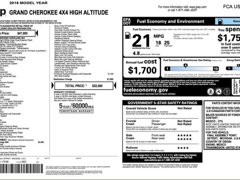 Used 2018 Jeep Grand Cherokee High Altitude image 5