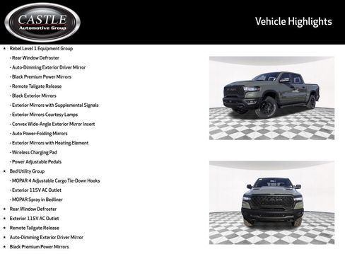 New 2026 RAM 1500 Rebel w/ Bed Utility Group AWD/4WD image 3