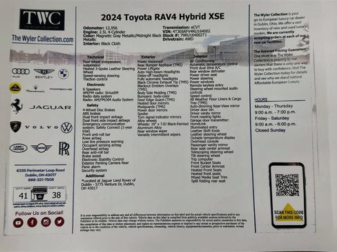 Used 2024 Toyota RAV4 XSE w/ Weather Package AWD/4WD image 46
