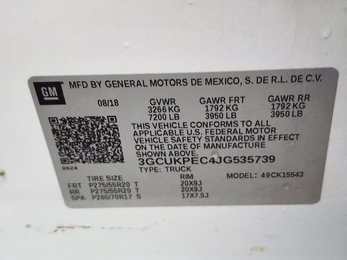 Used 2018 Chevrolet Silverado 1500 Custom w/ Custom Value Package AWD/4WD image 40