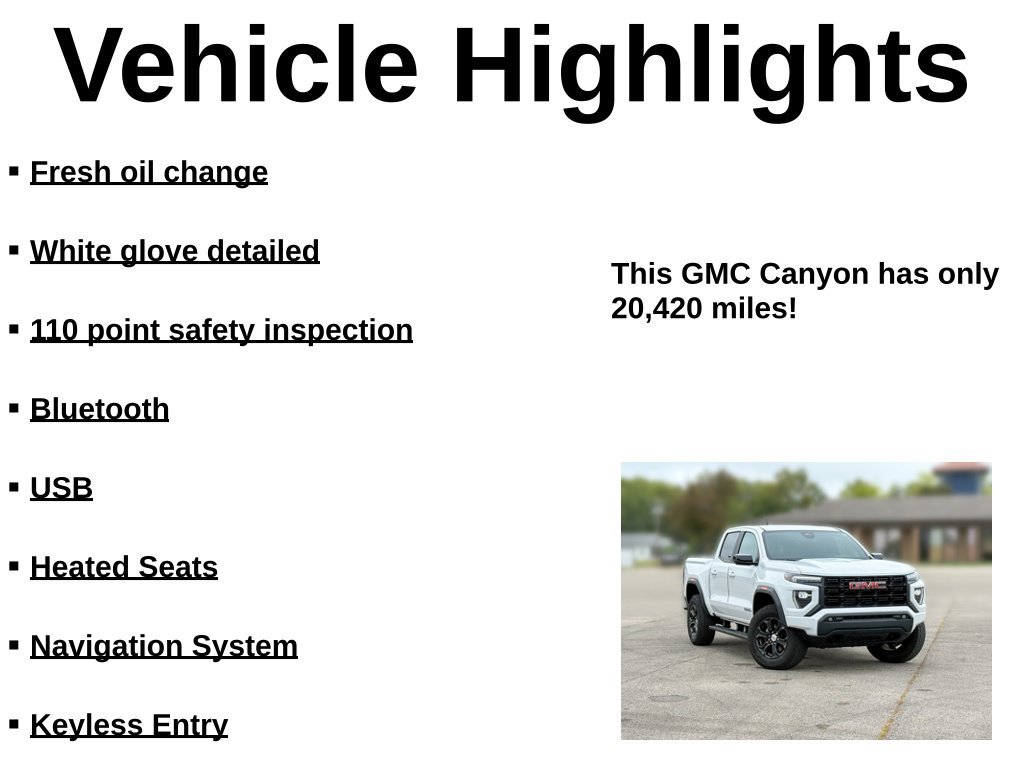 Used 2023 GMC Canyon Elevation w/ Convenience Package RWD image 30