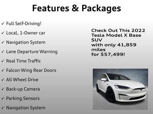 Used 2022 Tesla Model X AWD/4WD image 4
