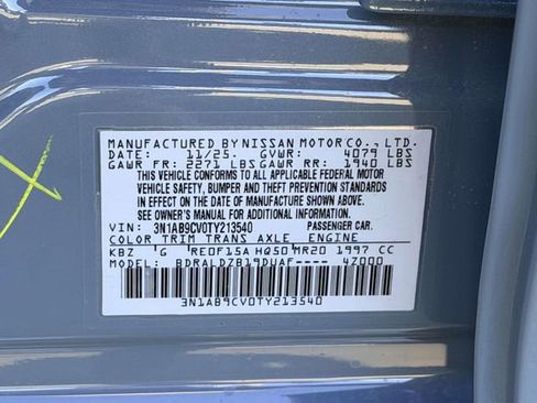 New 2026 Nissan Sentra SV w/ SV Convenience Package image 24