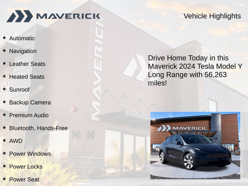 Used 2024 Tesla Model Y Long Range AWD/4WD image 5