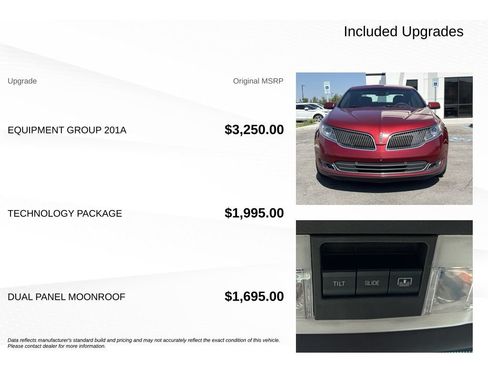 Used 2015 Lincoln MKS AWD w/ Equipment Group 201A image 18