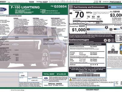 Used 2023 Ford F150 Lightning XLT w/ Equipment Group 312A High