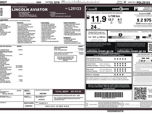 Used 2023 Lincoln Aviator Reserve w/ Equipment Group 201A image 3