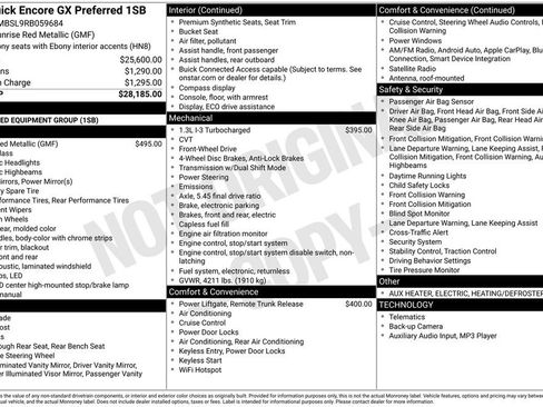 Certified 2024 Buick Encore GX Preferred FWD image 33