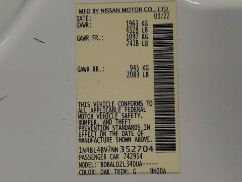 Used 2022 Nissan Altima 2.5 S FWD image 33