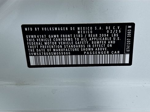 Used 2025 Volkswagen Jetta S image 12