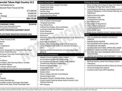 Used 2023 Chevrolet Tahoe High Country w/ Premium Package 2 AWD/4WD image 32