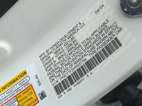 Certified 2024 Honda Accord EX image 24