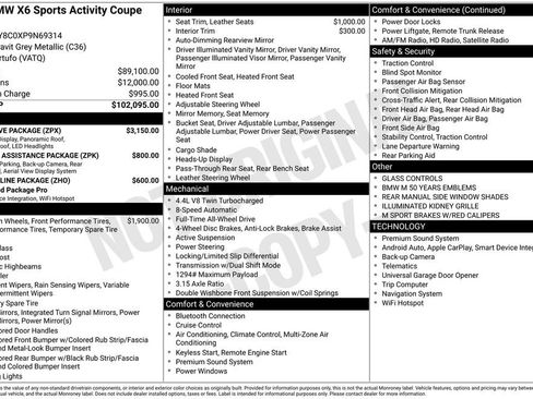 Used 2023 BMW X6 M50i w/ Executive Package AWD/4WD image 17