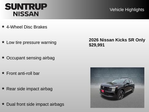 Used 2026 Nissan Kicks SR w/ SR Premium Package AWD/4WD image 16
