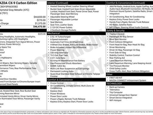 Used 2023 MAZDA CX-9 Carbon Edition image 32