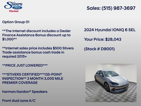 Used 2024 Hyundai Ioniq 6 SEL AWD/4WD image 8