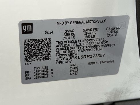Used 2024 Cadillac Escalade Sport w/ LPO, ONYX Package RWD image 17