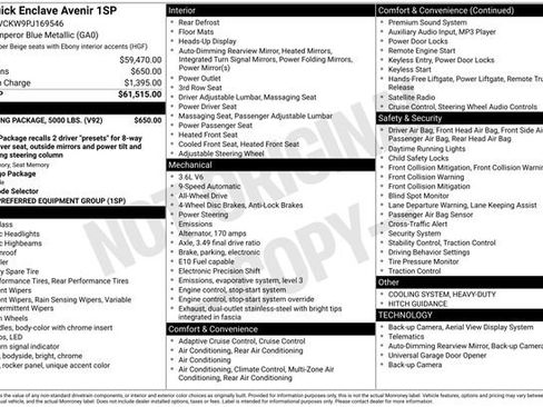 Used 2023 Buick Enclave Avenir w/ Trailering Package, 5000 lbs. image 6