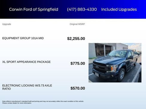 Used 2018 Ford F150 XL w/ Equipment Group 101A Mid RWD image 6
