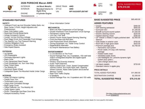 Used 2026 Porsche Macan AWD/4WD image 6