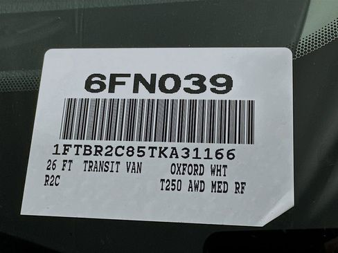 New 2026 Ford Transit 250 148 Medium Roof Extended AWD w/ Load Area Protection Package image 17