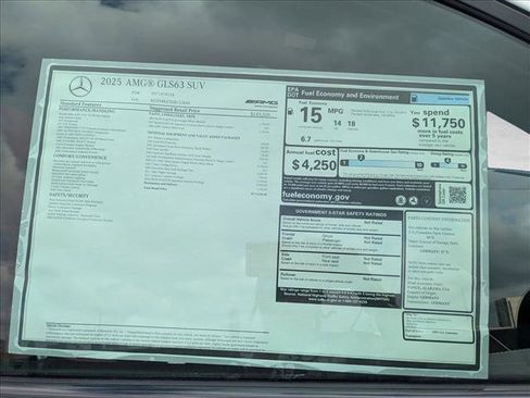 New 2025 Mercedes-Benz GLS 63 AMG 4MATIC image 16