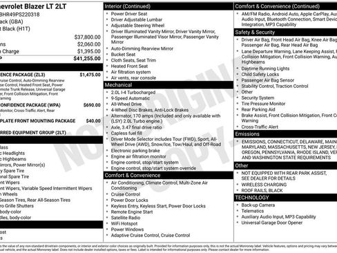 Used 2023 Chevrolet Blazer LT w/ Convenience Package image 35