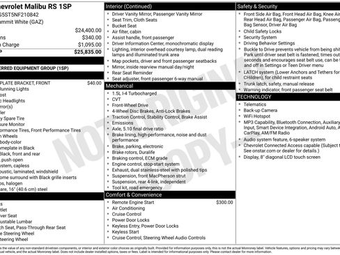 Used 2022 Chevrolet Malibu RS FWD image 3