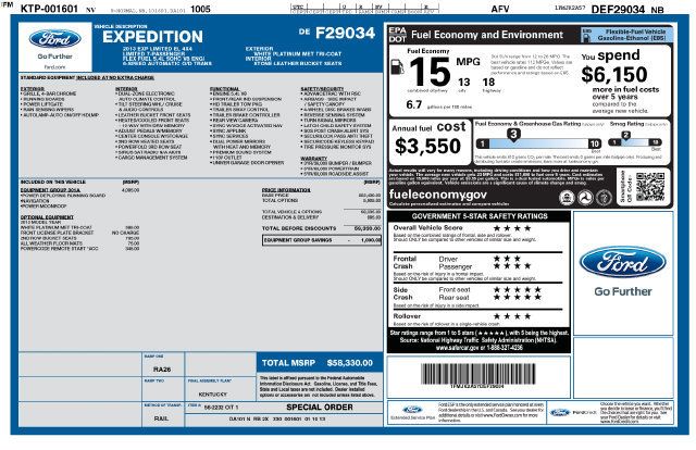 Used 2013 Ford Expedition EL Limited AWD/4WD image 36