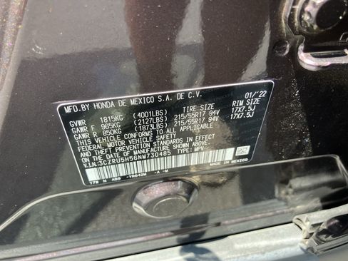 Certified 2022 Honda HR-V EX image 38