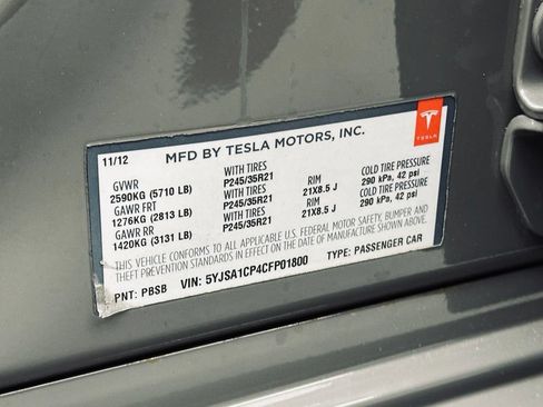 Used 2012 Tesla Model S Performance RWD image 45