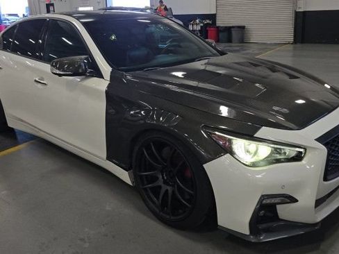 Used 2018 INFINITI Q50 Red Sport 400 w/ Sensory Package (Sport) AWD/4WD image 1