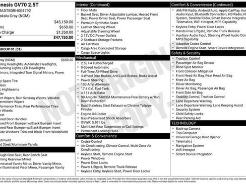 Certified 2024 Genesis GV70 2.5T image 2