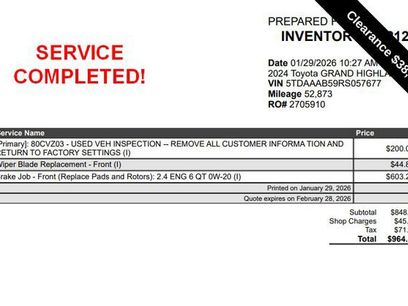 Used 2024 Toyota Grand Highlander XLE