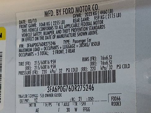 Used 2013 Ford Fusion S image 33