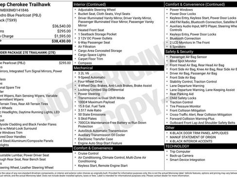 Used 2021 Jeep Cherokee Trailhawk image 3