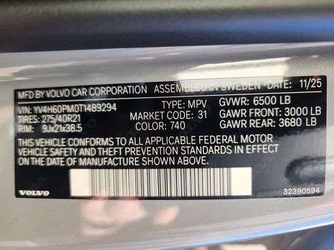 New 2026 Volvo XC90 T8 Ultra w/ Protection Package AWD/4WD image 24