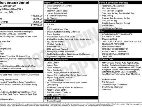 Used 2023 Subaru Outback Limited image 17