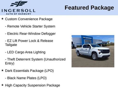 Used 2024 Chevrolet Silverado 1500 Custom w/ LPO, Dark Essentials Package AWD/4WD image 15