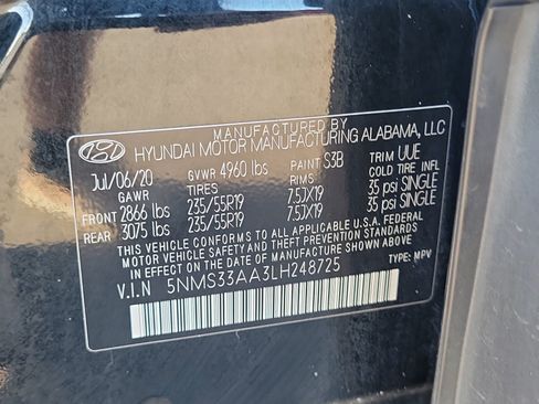 Used 2020 Hyundai Santa Fe SEL FWD image 33