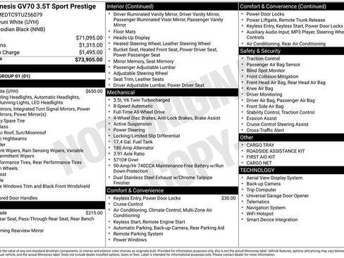New 2026 Genesis GV70 3.5T Sport Prestige image 5