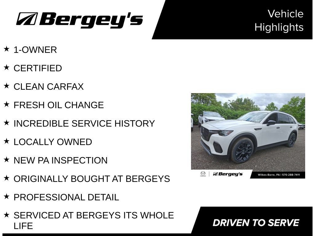 Certified 2025 MAZDA CX-70 3.3 Turbo w/ Premium Package AWD/4WD image 4