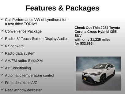 Used 2024 Toyota Corolla Cross AWD Hybrid w/ Convenience Package