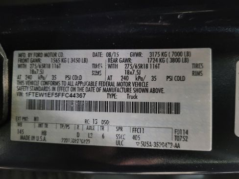 Used 2015 Ford F150 Lariat w/ Equipment Group 502A Luxury image 33