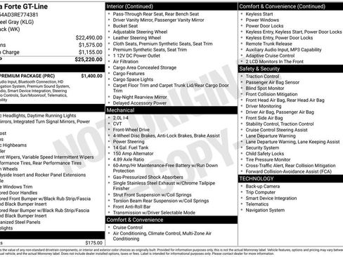 Certified 2024 Kia Forte GT-Line w/ GT-Line Premium Package FWD image 28